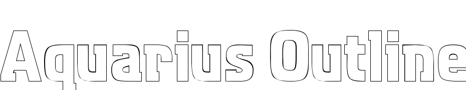 Aquarius Outline Regular DB Font Download Free